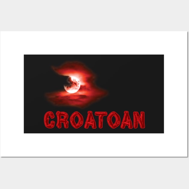 Croatoan Blood Moon Wall Art by GraficBakeHouse